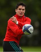 8 October 2018; Joey Carbery during Munster Rugby squad training at the University of Limerick in Limerick. Photo by Diarmuid Greene/Sportsfile