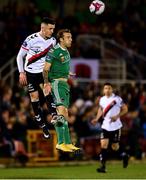 8 October 2018; Darragh Leahy of Bohemians in action against Karl Sheppard of Cork City during the Irish Daily Mail FAI Cup Semi-Final Replay match between Cork City and Bohemians at Turner’s Cross in Cork. Photo by Seb Daly/Sportsfile