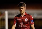 8 October 2018; Reece McEnteer of Shelbourne after being sent off in the first half during the SSE Airtricity League Promotion / Relegation Play-off Series 2nd leg match between Shelbourne and Drogheda United at Tolka Park in Dublin. Photo by Piaras Ó Mídheach/Sportsfile
