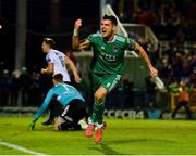 8 October 2018; Graham Cummins of Cork City celebrates after scoring his side's first goal during the Irish Daily Mail FAI Cup Semi-Final Replay match between Cork City and Bohemians at Turner’s Cross in Cork. Photo by Seb Daly/Sportsfile