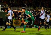 8 October 2018; Graham Cummins of Cork City celebrates after scoring his side's first goal during the Irish Daily Mail FAI Cup Semi-Final Replay match between Cork City and Bohemians at Turner’s Cross in Cork. Photo by Seb Daly/Sportsfile