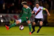8 October 2018; Kieran Sadlier of Cork City in action against Derek Pender of Bohemians during the Irish Daily Mail FAI Cup Semi-Final Replay match between Cork City and Bohemians at Turner’s Cross in Cork. Photo by Harry Murphy/Sportsfile