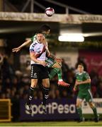 8 October 2018; Rob Cornwall of Bohemians in action against Graham Cummins of Cork City during the Irish Daily Mail FAI Cup Semi-Final Replay match between Cork City and Bohemians at Turner’s Cross in Cork. Photo by Harry Murphy/Sportsfile