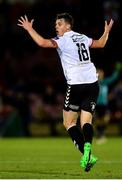 8 October 2018; Ian Morris of Bohemians reacts after scoring his side's first goal during the Irish Daily Mail FAI Cup Semi-Final Replay match between Cork City and Bohemians at Turner’s Cross in Cork. Photo by Seb Daly/Sportsfile