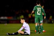 8 October 2018; Darragh Leahy of Bohemians reacts following his side's defeat during the Irish Daily Mail FAI Cup Semi-Final Replay match between Cork City and Bohemians at Turner’s Cross in Cork. Photo by Seb Daly/Sportsfile