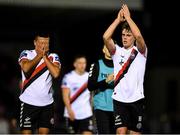 8 October 2018; Ian Morris, right, and Ali Reghba of Bohemians react following the Irish Daily Mail FAI Cup Semi-Final Replay match between Cork City and Bohemians at Turner’s Cross in Cork. Photo by Harry Murphy/Sportsfile