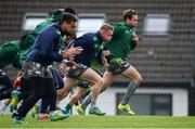 9 October 2018; Jack Carty, right, during Connacht Rugby squad training at The Sportsground in Galway. Photo by Sam Barnes/Sportsfile