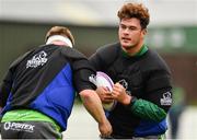 9 October 2018; Dominic Robson-McCoy, right, during Connacht Rugby squad training at The Sportsground in Galway. Photo by Sam Barnes/Sportsfile