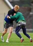 9 October 2018; Darragh Leader, left, and Cian Kelleher during Connacht Rugby squad training at The Sportsground in Galway. Photo by Sam Barnes/Sportsfile