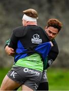 9 October 2018; Dominic Robson-McCoy, right, and Tom McCartney during Connacht Rugby squad training at The Sportsground in Galway. Photo by Sam Barnes/Sportsfile