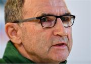 9 October 2018; Republic of Ireland manager Martin O'Neill during a Republic of Ireland press conference at the Aviva Stadium in Dublin. Photo by Seb Daly/Sportsfile