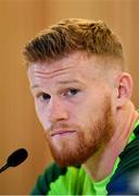 9 October 2018; James McClean during a Republic of Ireland press conference at the Aviva Stadium in Dublin. Photo by Seb Daly/Sportsfile