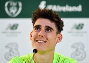 9 October 2018; Callum O'Dowda during a Republic of Ireland press conference at the Aviva Stadium in Dublin. Photo by Seb Daly/Sportsfile