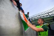 9 October 2018; Conor Hourihane signs an autograph following a Republic of Ireland training session at the Aviva Stadium in Dublin. Photo by Stephen McCarthy/Sportsfile