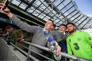 9 October 2018; Matt Doherty with supporters following a Republic of Ireland training session at the Aviva Stadium in Dublin. Photo by Stephen McCarthy/Sportsfile