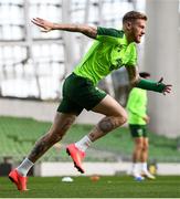 9 October 2018; James McClean during a Republic of Ireland training session at the Aviva Stadium in Dublin. Photo by Stephen McCarthy/Sportsfile