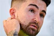 9 October 2018; Sean Maguire during a Republic of Ireland press conference at the Aviva Stadium in Dublin. Photo by Seb Daly/Sportsfile