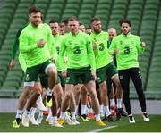 9 October 2018; Harry Arter, right, during a Republic of Ireland training session at the Aviva Stadium in Dublin. Photo by Stephen McCarthy/Sportsfile