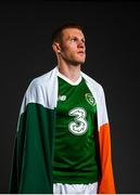 9 October 2018; James McClean of the Republic of Ireland poses for a portrait during a squad portrait session at their team hotel in Dublin. Photo by Stephen McCarthy/Sportsfile