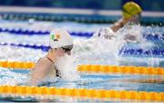 9 October 2018; Niamh Coyne of Team Ireland, from Tallaght, Dublin, during the women's breaststroke, semi final event, at the aquatic centre in the Youth Olympic Park on Day 3 of the Youth Olympic Games in Buenos Aires, Argentina. Photo by Eóin Noonan/Sportsfile