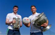 10 October 2018; Newly crowned All Ireland Senior Championship winners Declan Hannon, Limerick hurler, left, and Jonny Cooper, Dublin footballer, at the GAA Super Games Centre National Blitz Day in partnership with Sky Sports at the GAA Games Development Centre in Abbotstown, Dublin. This is the second year of a five year grassroots partnership which will see Sky Sports extend its support beyond the screen and invest €3million directly into GAA grassroots. As well as partnering with the GAA on the roll out of the GAA Super Games Centres countrywide, an initiative which encourages more young people aged 12-17 years to participate and stay involved in Gaelic Games, Sky Sports will also continue to support the GAA through its involvement with the annual GAA Youth Forum (this October) and The GAA Games Development Conference (January 2019). Photo by Piaras Ó Mídheach/Sportsfile