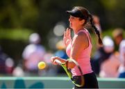 10 October 2018; Georgia Drummy of Team Ireland, from Donnybrook, Dublin, in action during her match with Daniela Vismane of Latvia during the women's singles, round 3 event in Green Park, Buenos Aires, on Day 4 of the Youth Olympic Games in Buenos Aires, Argentina. Photo by Eóin Noonan/Sportsfile