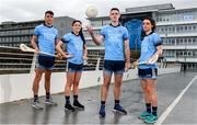 11 October 2018; Dublin stars, from left, Chris Crummey, Olwen Carey, Brian Fenton and Eve O'Brien were on hand today to help Dublin GAA and sponsors AIG Insurance to officially launch the new Dublin jersey at AIG’s head office in Dublin. Photo by Sam Barnes/Sportsfile
