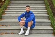 11 October 2018; Rob Kearney poses for a portrait after a Leinster Rugby Press Conference at the InterContinental Hotel, in Ballsbridge, Dublin. Photo by Matt Browne/Sportsfile