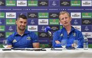 11 October 2018; Head coach Leo Cullen, right, and Rob Kearney during a Leinster Rugby Press Conference at the InterContinental Hotel, in Ballsbridge, Dublin. Photo by Matt Browne/Sportsfile