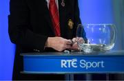 11 October 2018; A general view of the Ulster Football Championship draw during The GAA Championship Draw 2019 at RTÉ Studios in Donnybrook, Dublin. Photo by Piaras Ó Mídheach/Sportsfile