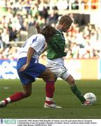 6 September 2003; Damien Duff, Republic of Ireland, scores his goal against Russia. European Championship Group Ten qualifier, Republic of Ireland v Russia, Lansdowne Road, Dublin. Picture credit; Matt Browne / SPORTSFILE *EDI*