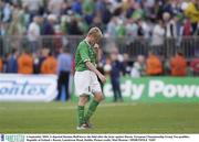 6 September 2003; A dejected Damien Duff leaves the field after the draw against Russia. European Championship Group Ten qualifier, Republic of Ireland v Russia, Lansdowne Road, Dublin. Picture credit; Matt Browne / SPORTSFILE *EDI*