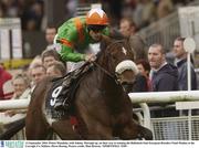 13 September 2003; Prince Monalulu, with Johnny Murtagh up, on their way to winning the Ballylinch Stud European Breeders Fund Maiden at the Curragh, Co. Kildare. Horse Racing. Picture credit; Matt Browne / SPORTSFILE *EDI*