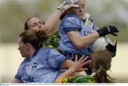 13 September 2003; Bernie Finlay, Dublin, in action against Kerry. TG4 Ladies All-Ireland Senior Football Championship Semi-Final, Dublin v Kerry, O'Moore Park, Portlaoise, Co. Laois. Picture credit; Damien Eagers / SPORTSFILE *EDI*