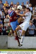 13 September 2003; Jason McGuinness, Bohemians, in action against Andy Myler, Drogheda United. FAI Carlsberg Cup Quarter-Final, Drogheda United v Bohemians, 02 Park, Drogheda, Co. Louth. Picture credit; David Maher / SPORTSFILE *EDI*