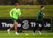 12 October 2018; Callum Robinson, left, and Sean Maguire during a Republic of Ireland training session at the FAI National Training Centre in Abbotstown, Dublin. Photo by Stephen McCarthy/Sportsfile