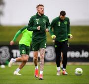 12 October 2018; James McClean during a Republic of Ireland training session at the FAI National Training Centre in Abbotstown, Dublin. Photo by Stephen McCarthy/Sportsfile