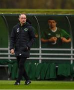 12 October 2018; Republic of Ireland manager Martin O'Neill during a Republic of Ireland training session at the FAI National Training Centre in Abbotstown, Dublin. Photo by Stephen McCarthy/Sportsfile