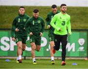 12 October 2018; Shane Long during a Republic of Ireland training session at the FAI National Training Centre in Abbotstown, Dublin. Photo by Stephen McCarthy/Sportsfile