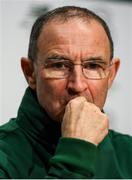 12 October 2018; Republic of Ireland manager Martin O'Neill during a press conference at the FAI National Training Centre in Abbotstown, Dublin. Photo by Stephen McCarthy/Sportsfile