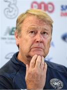 12 October 2018; Denmark manager Aage Hareide during a Denmark press conference at the Aviva Stadium in Dublin. Photo by Stephen McCarthy/Sportsfile