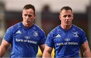 12 October 2018; Ed, left, and Bryan Byrne of Leinster A during the Celtic Cup Round 6 match between Leinster A and Munster A at Energia Park in Dublin. Photo by Matt Browne/Sportsfile