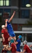 12 October 2018; Ross Molony of Leinster A wins possession in a lineout ahead of Darren O'Shea of Munster A during the Celtic Cup Round 6 match between Leinster A and Munster A at Energia Park in Dublin. Photo by Matt Browne/Sportsfile
