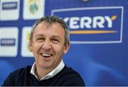 12 October 2018; Kerry football manager Peter Keane during a press conference at the Kerry GAA Centre of Excellence in Currans, Co. Kerry. Photo by Diarmuid Greene/Sportsfile