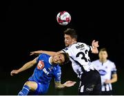 12 October 2018; Dean Jarvis of Dundalk in action against Gavan Holohan of Waterford during the SSE Airtricity League Premier Division match between Waterford and Dundalk at the RSC in Waterford. Photo by Seb Daly/Sportsfile