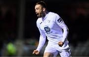 12 October 2018; Nathan Boyle of Finn Harps celebrates after scoring his sides first goal during the SSE Airtricity League Promotion / Relegation Play-off Series 1st leg match between Drogheda United and Finn Harps at United Park in Louth. Photo by Sam Barnes/Sportsfile