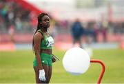 12 October 2018; Miranda Tcheutchoua of Team Ireland, from Lusk, Dublin, during the hammer throw event, in the Youth Olympic Park on Day 6 of the Youth Olympic Games in Buenos Aires, Argentina. Photo by Eóin Noonan/Sportsfile