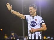 12 October 2018; Dane Massey of Dundalk claps the supporters following his side's victory during the SSE Airtricity League Premier Division match between Waterford and Dundalk at the RSC in Waterford. Photo by Seb Daly/Sportsfile