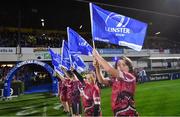 12 October 2018; Flagbearers from Portarlington RFC at the Heineken Champions Cup Pool 1 Round 1 match between Leinster and Wasps at the RDS Arena in Dublin. Photo by Ramsey Cardy/Sportsfile