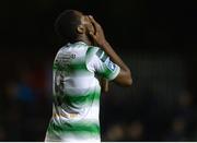 12 October 2018; Dan Carr of Shamrock Rovers reacts after missing a late chance during the SSE Airtricity League Premier Division match between St Patrick's Athletic and Shamrock Rovers at Richmond Park in Dublin. Photo by Ben McShane/Sportsfile